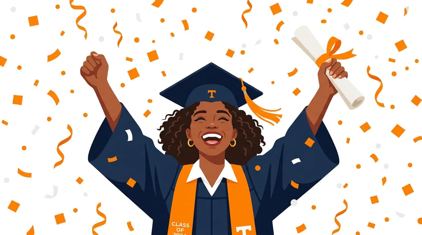 Tennessee students celebrating graduation